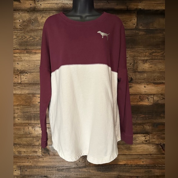 Victoria's Secret Pink Nation long-sleeve crewneck sweatshirt - Picture 3 of 5